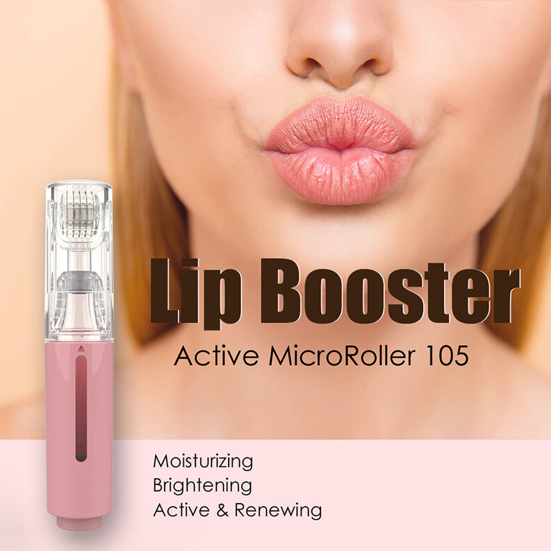 3-in-1 Lip Renewal Roller, Needle Roller for Plumper Lips, Enhanced Care, & Serum Application - CyberLLC