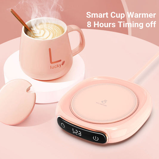 Sleek, Coffee Mug Warmer Warm Coaster Smart Heating Cup Thermal Insulation Constant Temperature Coaster Heating Pad Desktop - CyberLLC