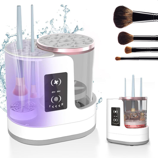 Electric Makeup Brush Cleaner Rechargeable Makeup Brushes Cleaning Tool Automatic Makeup Brush Cleaning Stand Device - CyberLLC
