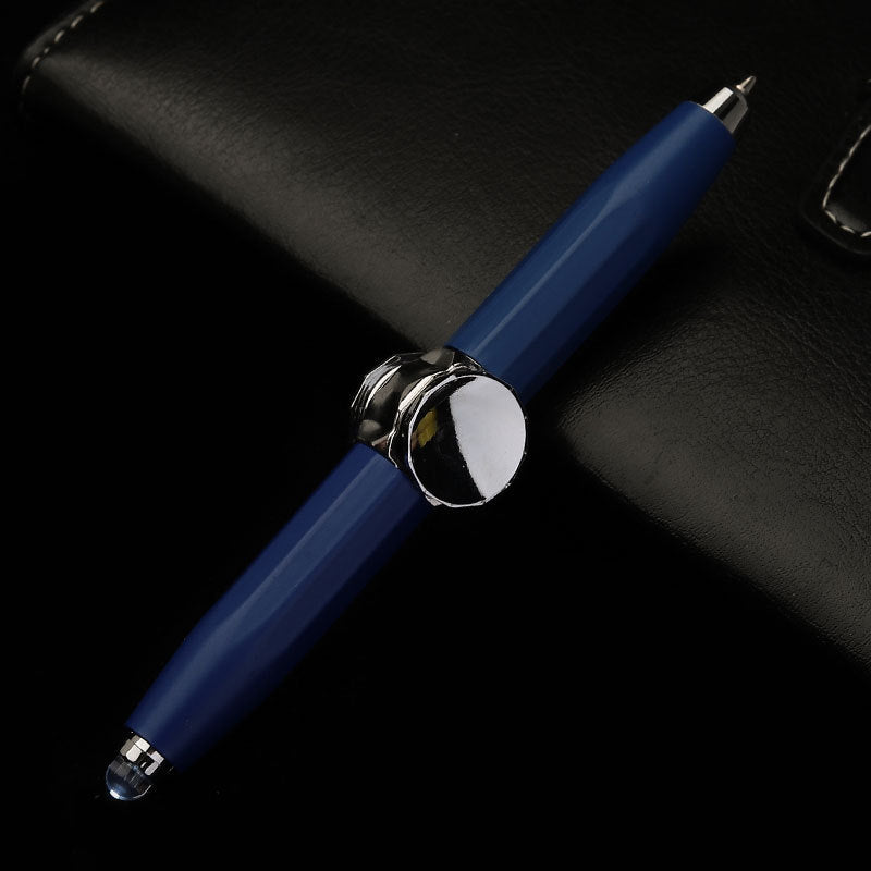 Creative Multi-Function LED Pen Spinning Decompression Gyro Metal Ballpoint Pen Fashion Office School Supplies Writing Pens - CyberLLC