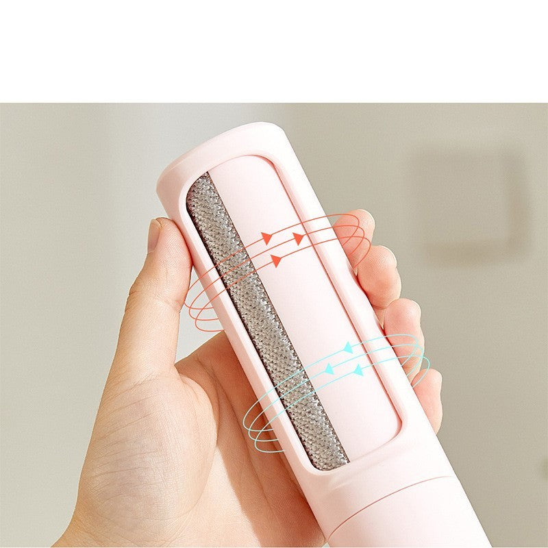 Reusable Pet Hair Remover Brush 2 in 1 & Lint Roller Self-Cleaning Portable Tool for Dog & Cat Fur, Hair, & Dust Removal Effective Grooming Accessory for Home & Travel