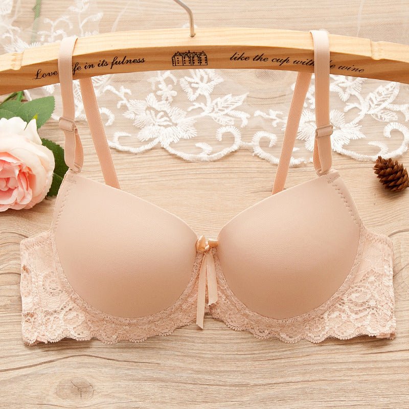 Bra Chest Gathered Bra With Underwire - CyberLLC