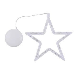 Christmas LED Suction Cup Window Lights, Santa, Reindeer, Snowman Holiday Chandelier Decor with Battery Power - CyberLLC