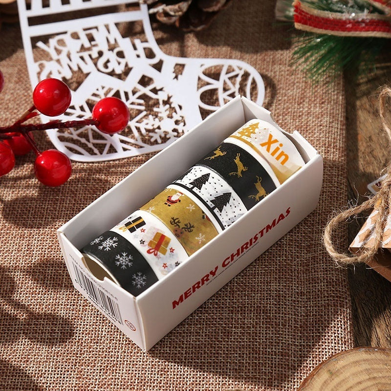Creative Christmas Gift And Paper Adhesive Tape, Christmas Decoration Material Cute Christmas Tape - CyberLLC