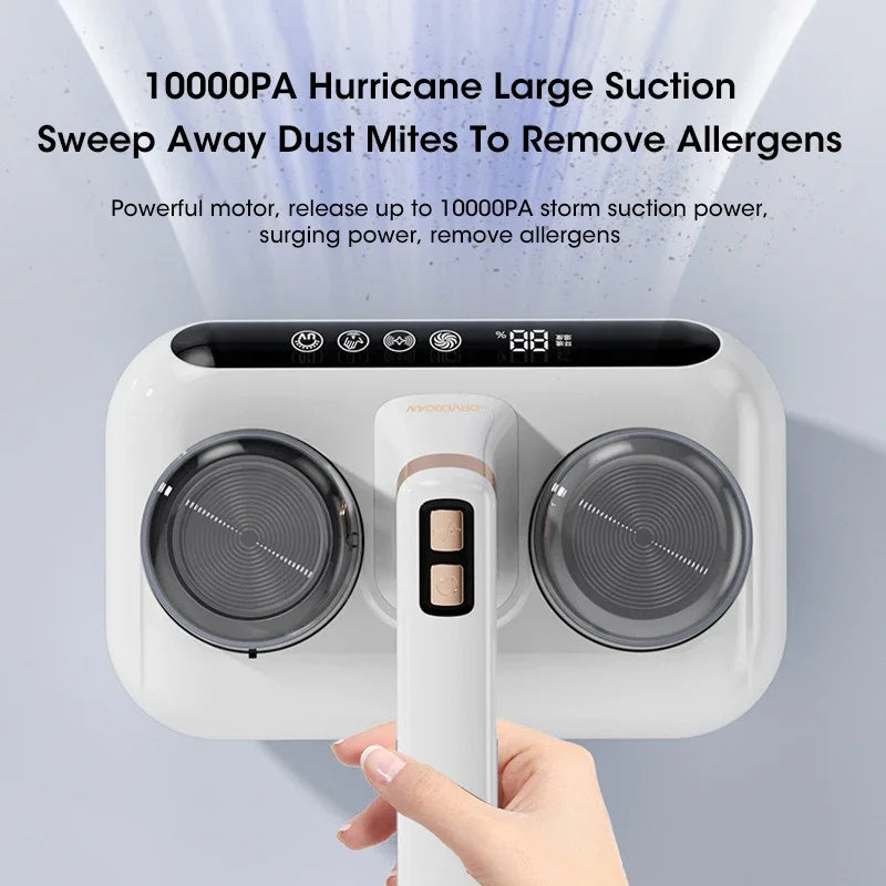 New Mattress Vacuum Mite Remover Cordless Handheld Powerful Cleaner Suction For Bed - CyberLLC