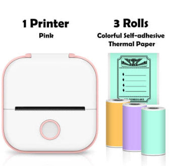 Portable Bluetooth Mini Thermal Label Printer, Perfect for Photos, Price Tags, and Student Projects