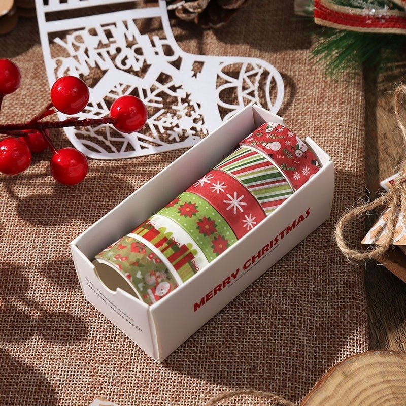Creative Christmas Gift And Paper Adhesive Tape, Christmas Decoration Material Cute Christmas Tape - CyberLLC