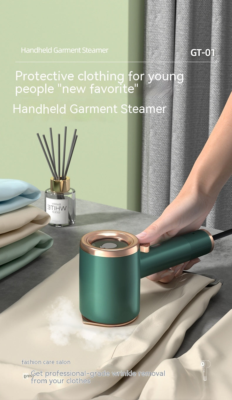 All New, Elegant Mini Portable Handheld Garment Steamer, Versatile Fabric, clothes Steam Iron for Travel & Home Use, Vertical Design - CyberLLC