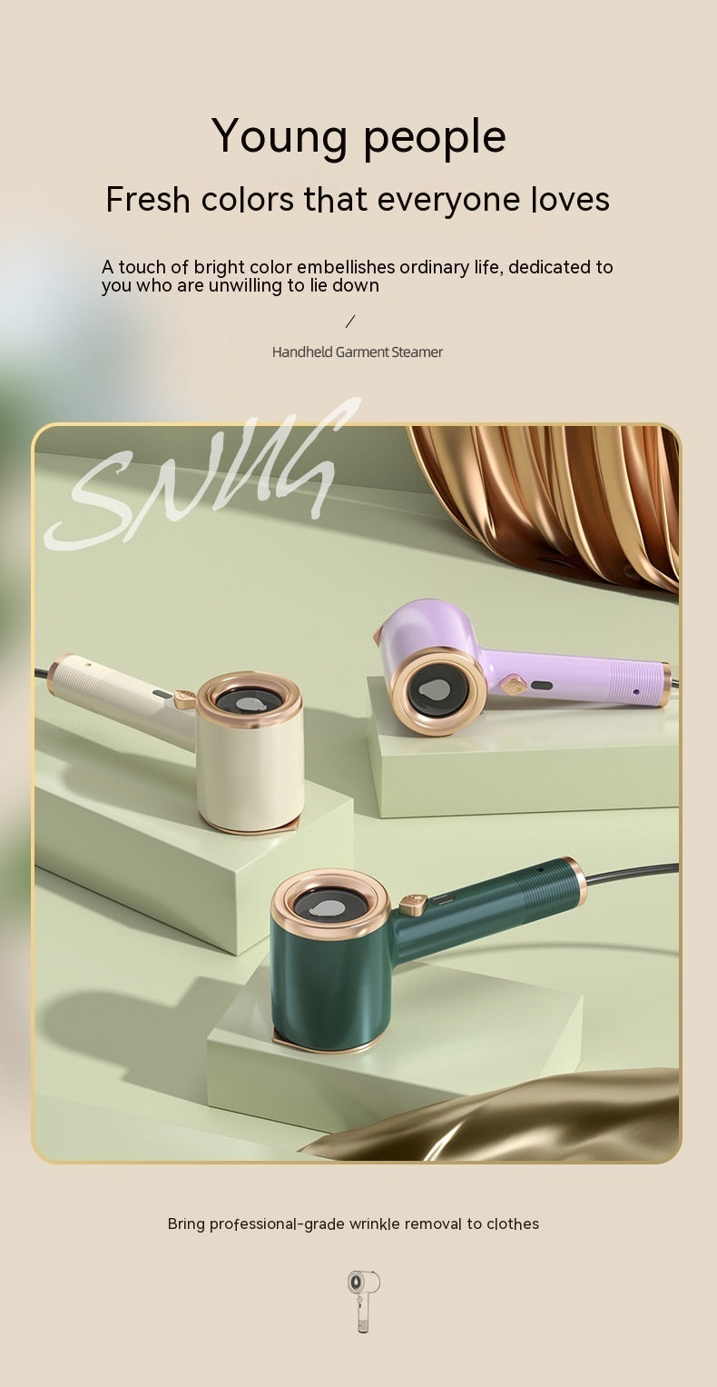 All New, Elegant Mini Portable Handheld Garment Steamer, Versatile Fabric, clothes Steam Iron for Travel & Home Use, Vertical Design - CyberLLC