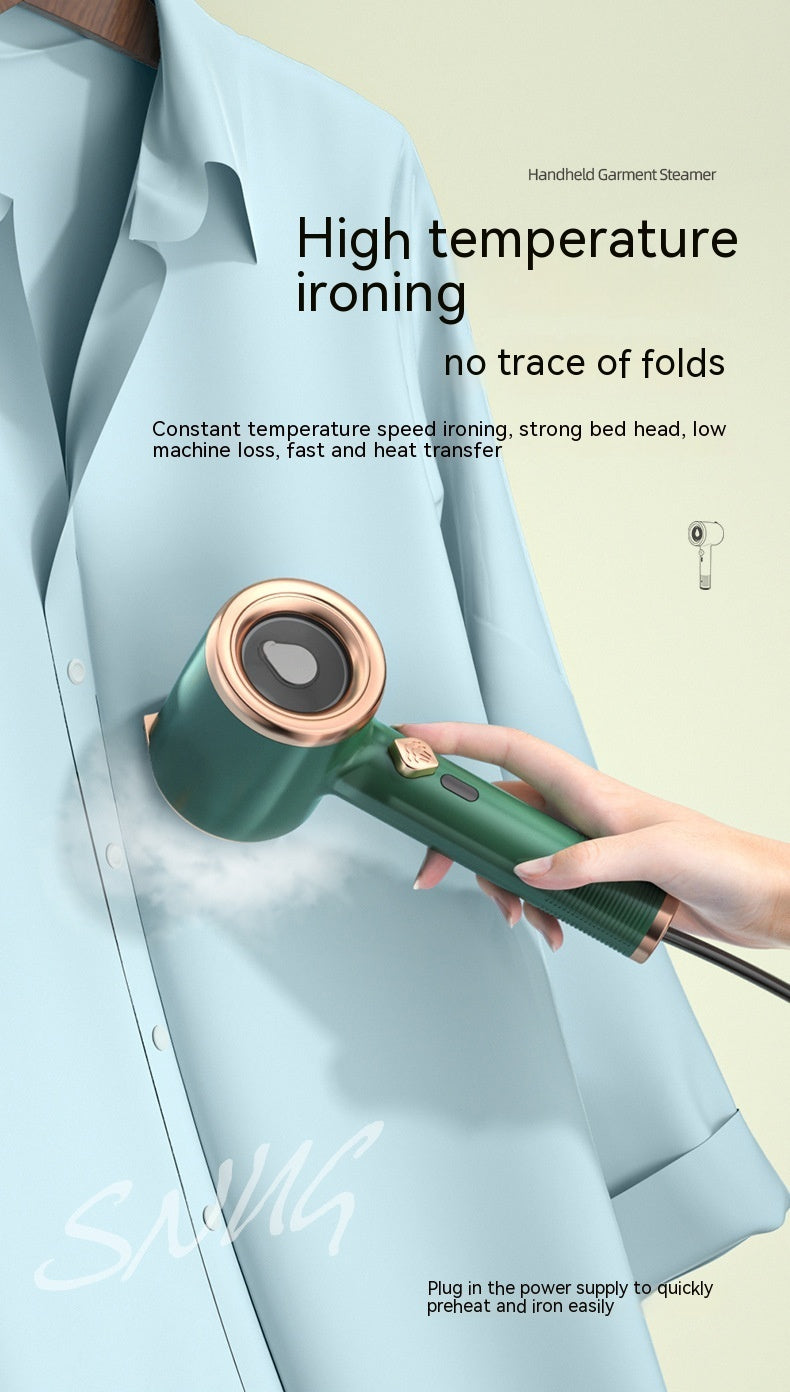 All New, Elegant Mini Portable Handheld Garment Steamer, Versatile Fabric, clothes Steam Iron for Travel & Home Use, Vertical Design - CyberLLC