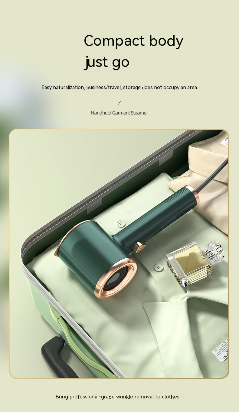 All New, Elegant Mini Portable Handheld Garment Steamer, Versatile Fabric, clothes Steam Iron for Travel & Home Use, Vertical Design - CyberLLC