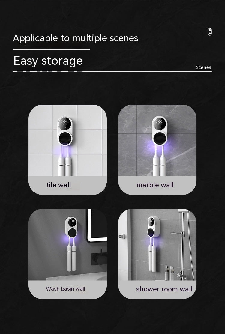Tooth Brush Holder Sanitizer Uv Toothpaste Toothbrush Disinfectant - CyberLLC