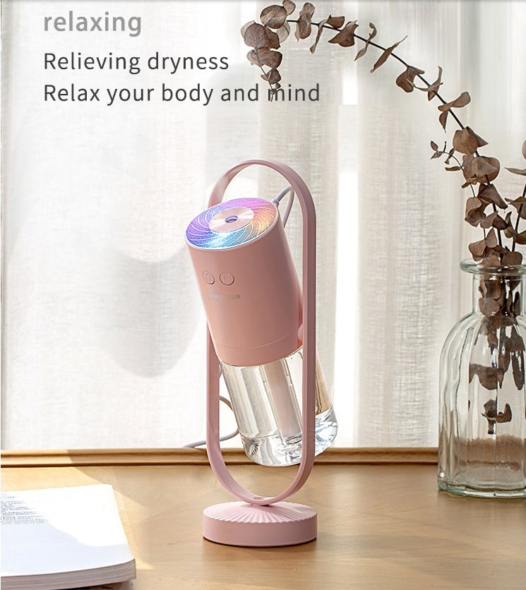 Magic Shadow USB Air Humidifier: Ultrasonic Mist Maker with Night Light Projection & Mini Air Purifier for Home, Office, & Car - CyberLLC