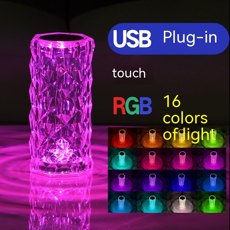 Crystal Rose Lamp Atmosphere Creative Led Table Lamp - CyberLLC