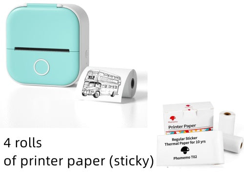 Portable Bluetooth Mini Thermal Label Printer, Perfect for Photos, Price Tags, and Student Projects - CyberLLC