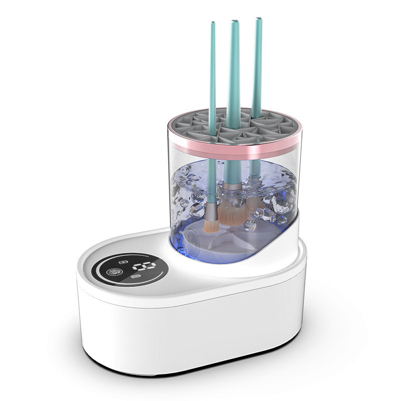 Electric Makeup Brush Cleaner Rechargeable Makeup Brushes Cleaning Tool Automatic Makeup Brush Cleaning Stand Device - CyberLLC