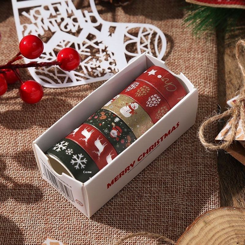 Creative Christmas Gift And Paper Adhesive Tape, Christmas Decoration Material Cute Christmas Tape - CyberLLC