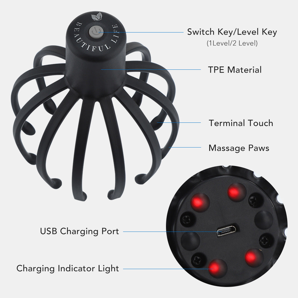 Octopus Electric Head Massage Tingler - CyberLLC
