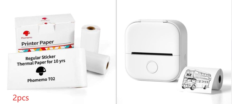 Portable Bluetooth Mini Thermal Label Printer, Perfect for Photos, Price Tags, and Student Projects