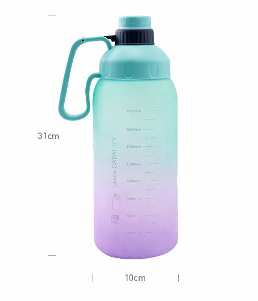 Gradient Color Water Cup Summer Large Capacity Sports - CyberLLC