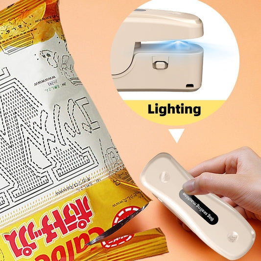 Portable Rechargeable USB Mini New, Sealing Machine: Compact Kitchen Gadget for Easy Food Preservation - CyberLLC