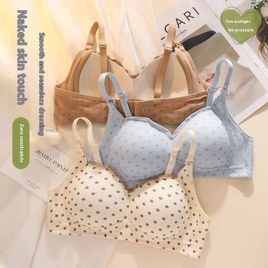 Anti-slip comfy Bra No Steel Ring Gathering Bra - CyberLLC