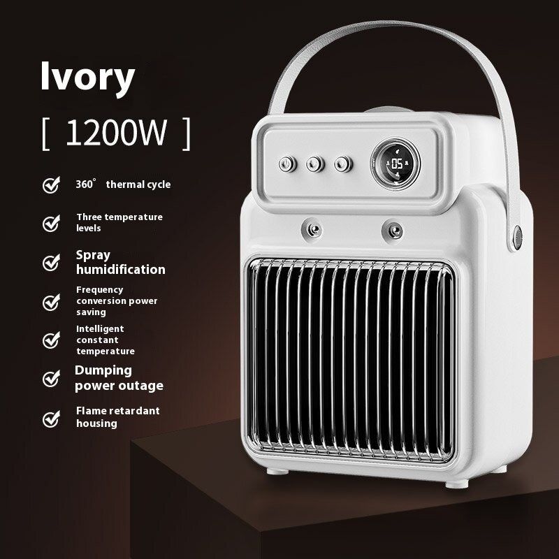 1200W 2 In 1 Efficient Room Heater Humidifying Table Heater Overheating Protections Heater Indoor Heater Suitable For Offices - CyberLLC