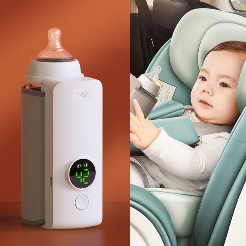 Ultimate Baby Bottle Warmer, Portable, Wireless, & Rechargeable & Keeps Milk Perfectly Warm Anywhere, Anytime! - CyberLLC