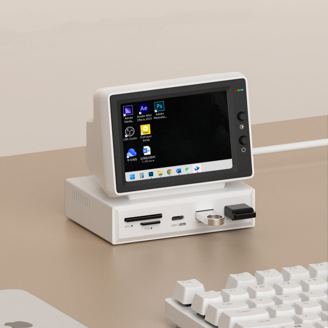 Small Computer Secondary Screen Desktop Expansion Dock Chassis - CyberLLC