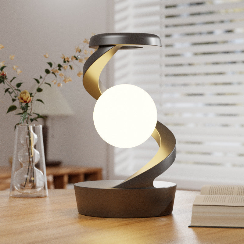 Rotating Moon Desk Lamp With Phone Wireless Charging Sensor Control Table Lamps Decorative Desktop Lamp Small Night Lamp Home Decor - CyberLLC