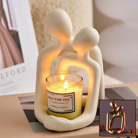 Heartwarming Loving Couple Resin Statue A Timeless Modern Home Decor Accent For Bookshelves, Office Desks, And Nightstands