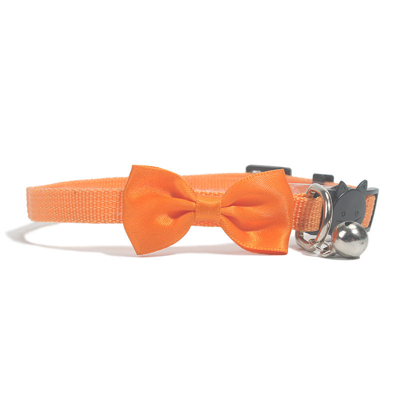 New Comfy, Pet Bow Collar Nylon Ribbon Multi-color Adjustable With Bell Pet Decorations - CyberLLC