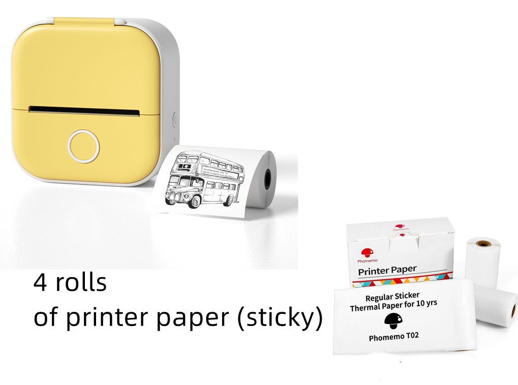Portable Bluetooth Mini Thermal Label Printer, Perfect for Photos, Price Tags, and Student Projects