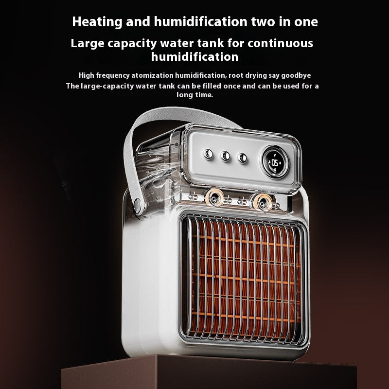 1200W 2 In 1 Efficient Room Heater Humidifying Table Heater Overheating Protections Heater Indoor Heater Suitable For Offices - CyberLLC