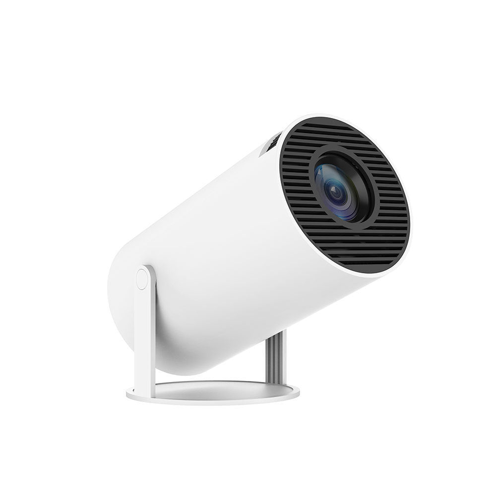Chic Portable Projector: Compact Design with 180° Projection Angle and Auto-Focus for Home Theater Magic. - CyberLLC