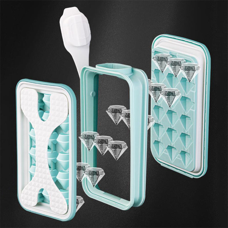 2in1 Portable Silicone Ice Ball Mold Ice Maker Water Bottle Ice Cube Mould Bottle Creative Ice Ball Diamond Curling Summer Kitchen Gadgets - CyberLLC