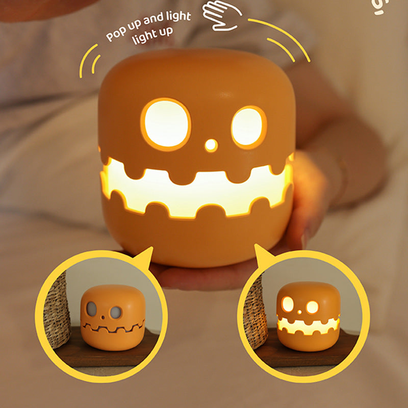 Pumpkin Lamp Bedside Halloween Funny Decoration Ambience Light For Bedrooms Living Room Decoration Kids Birthday Gift Halloween Decorations - CyberLLC