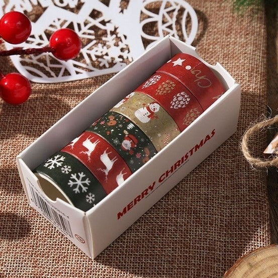 Creative Christmas Gift And Paper Adhesive Tape, Christmas Decoration Material Cute Christmas Tape - CyberLLC