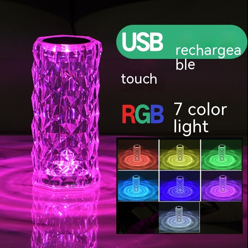 Crystal Rose Lamp Atmosphere Creative Led Table Lamp - CyberLLC