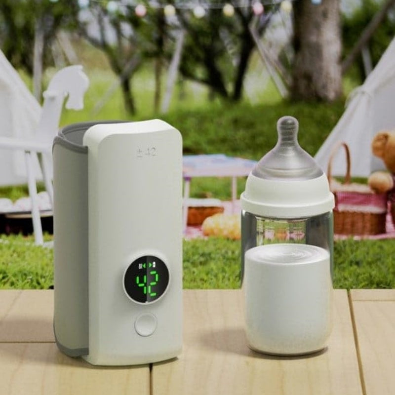 Ultimate Baby Bottle Warmer, Portable, Wireless, & Rechargeable & Keeps Milk Perfectly Warm Anywhere, Anytime! - CyberLLC