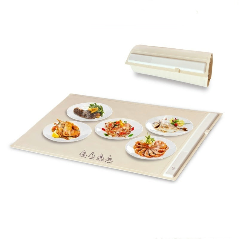Kitchen Gadget Electric Warming Tray Hot-sale Graphene Vegetable Heating Hot Cutting Board Household Multi-functional Thermal Insulation - CyberLLC