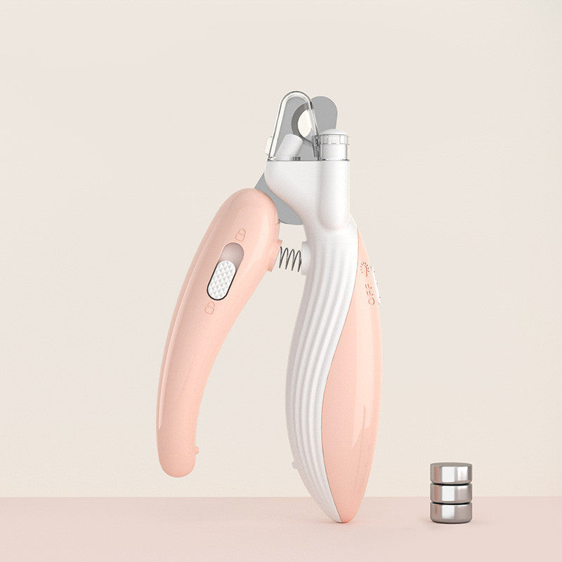 Pet Nail Clippers Dog Nail Clippers Cat Nail Clippers LED Electric Nail Grinder Pet Supplies LED Light Pet Nail Clippers - CyberLLC