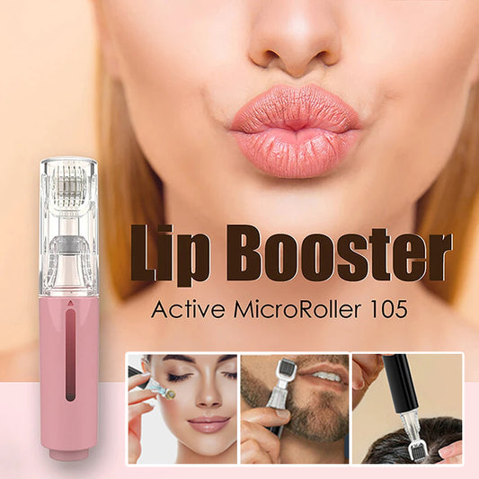 3-in-1 Lip Renewal Roller, Needle Roller for Plumper Lips, Enhanced Care, & Serum Application - CyberLLC