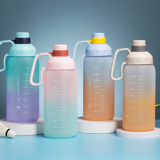 Gradient Color Water Cup Summer Large Capacity Sports - CyberLLC