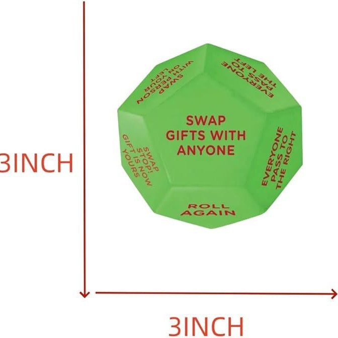 Xmas Santa Exchange Gift Dice - CyberLLC