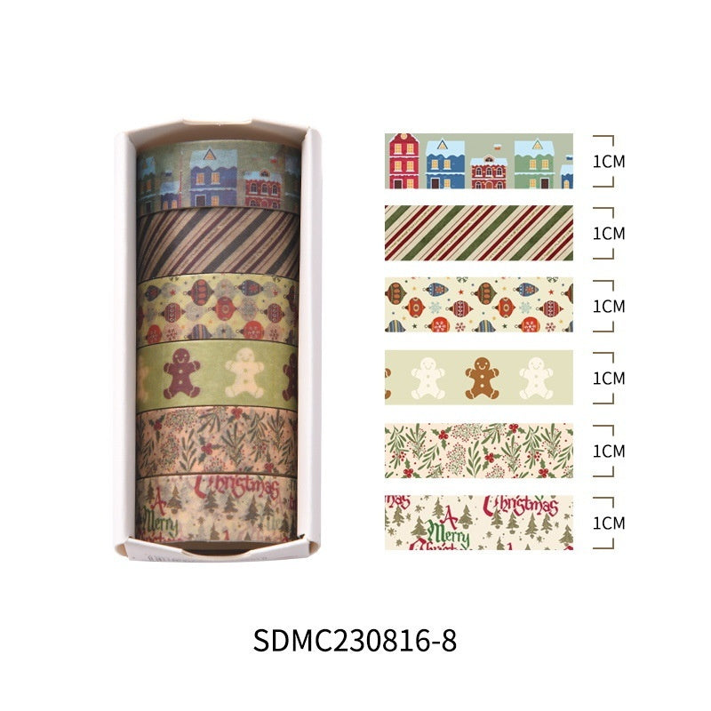 Creative Christmas Gift And Paper Adhesive Tape, Christmas Decoration Material Cute Christmas Tape - CyberLLC