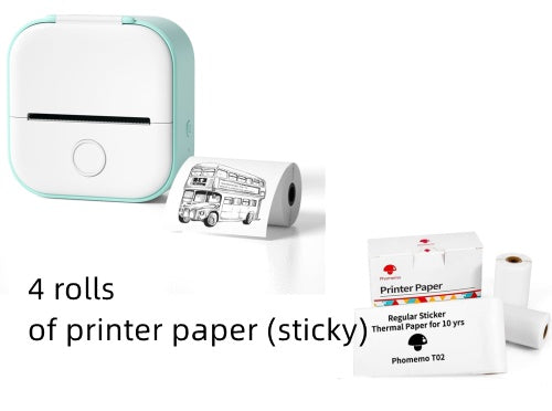 Portable Bluetooth Mini Thermal Label Printer, Perfect for Photos, Price Tags, and Student Projects - CyberLLC