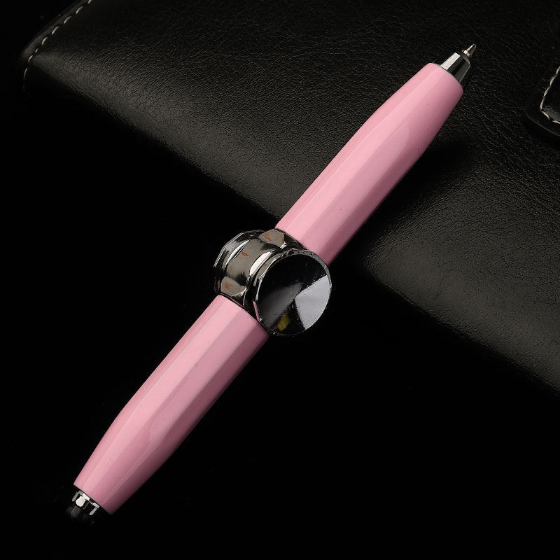 Creative Multi-Function LED Pen Spinning Decompression Gyro Metal Ballpoint Pen Fashion Office School Supplies Writing Pens - CyberLLC