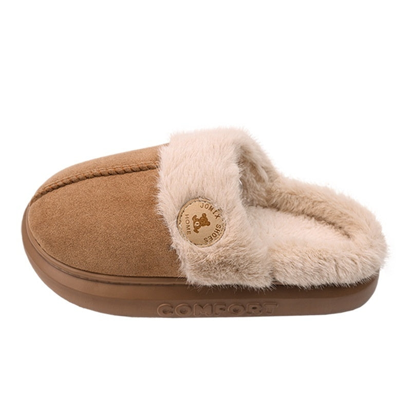 New Plush Ultra Comfy Slippers For Women & Men Winter Warm Home Slipper thick soled Fleece Shoes - CyberLLC