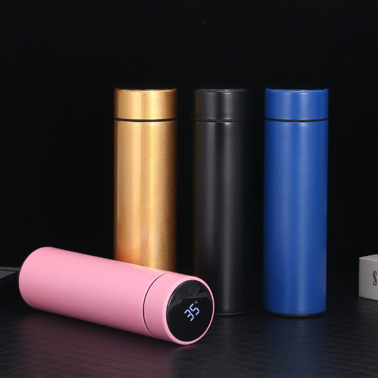 500ML Smart Water Bottle Stainless Steel Vacuum Flasks Intelligent Temperature Display Coffee Mug Cup - CyberLLC